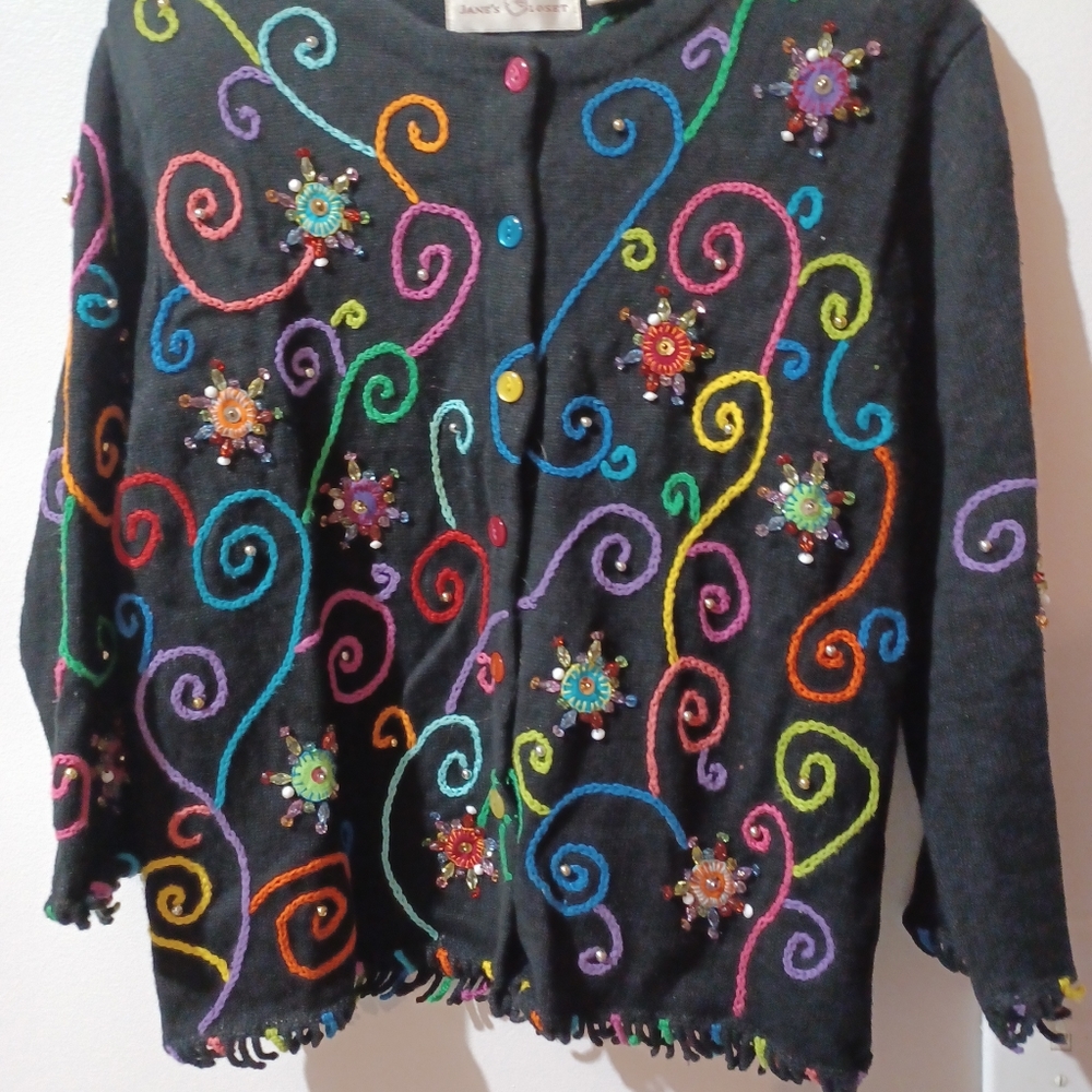 Janes closet Medium Womens Button Up With multi colors pre owned